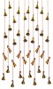 BR 18961 - Assorted String Bells Set of 12 - 23" Inches